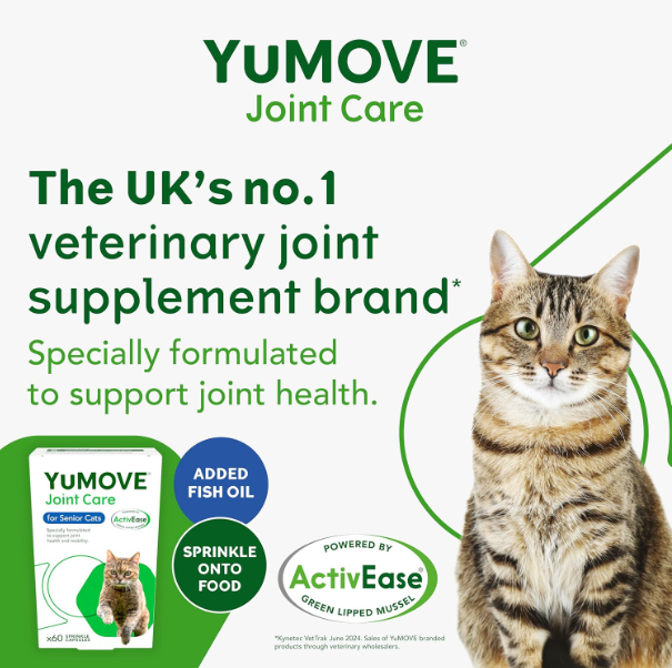 2x60capsules YuMOVE Senior Cat Joint Care Supplement for Older Cats