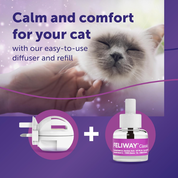 FELIWAY Classic 30 Day Cat Calming Odourless Refill for Pheromone Diffuser, 48ml