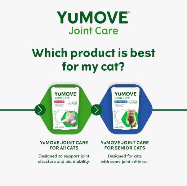 2x60capsules YuMOVE Senior Cat Joint Care Supplement for Older Cats
