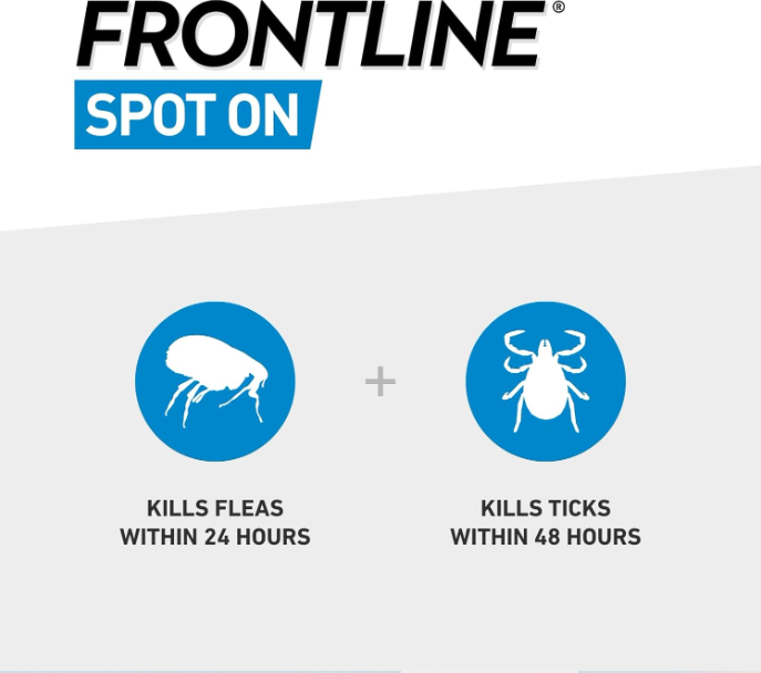 FRONTLINE Spot On Flea & Tick Treatment for Large Dog (20-40kg) 6 Pipettes
