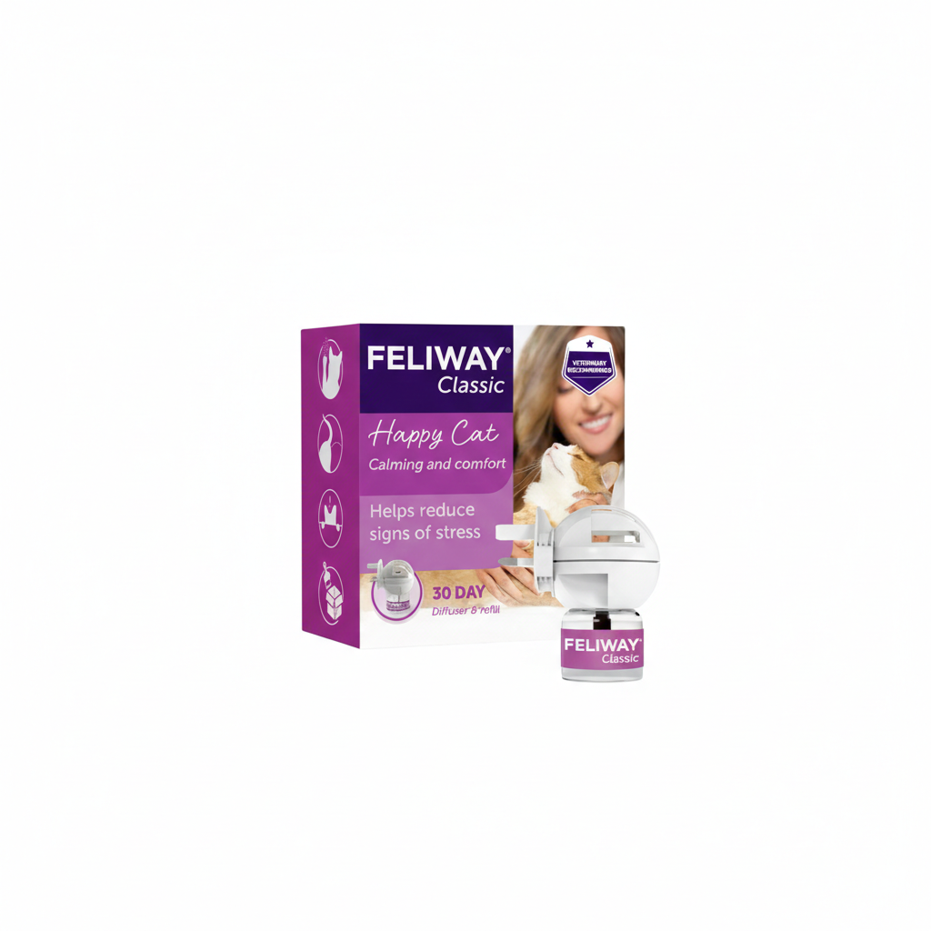 FELIWAY Classic 30 Day Cat Calming Plug In Pheromone Diffuser Starter Kit, 48ml