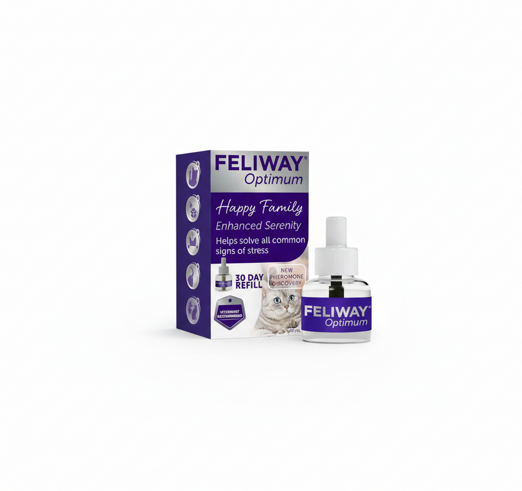 FELIWAY Optimum 30 Day Cat Calming Odourless Refill for Pheromone Diffuser, 48ml