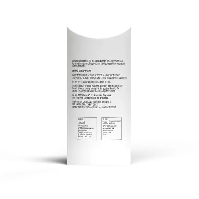 Droncit Tapewormer Tablets for Cats and Dogs