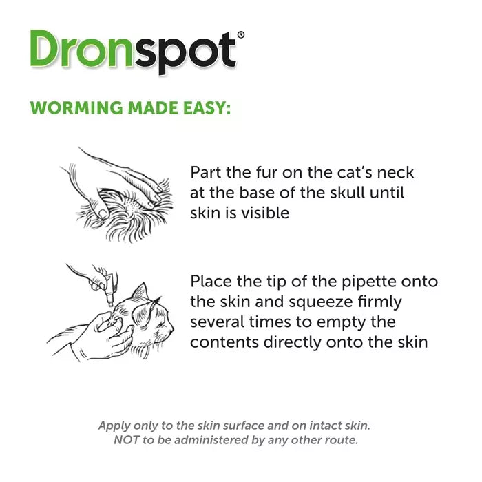 Dronspot Spot-On Wormer for Large Cats (5–8kg)