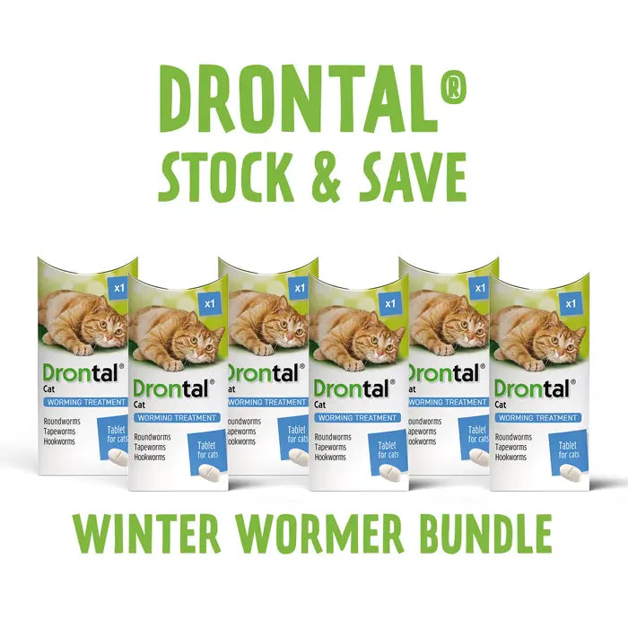 Drontal Wormer Tablets for Small & Medium Cats (Under 4kg)